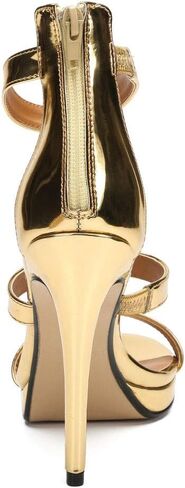 MAIERNISI JESSI Unisex Men's Women's Strappy Heels, Stiletto High Heel Dress Pump Sandals in Kuwait