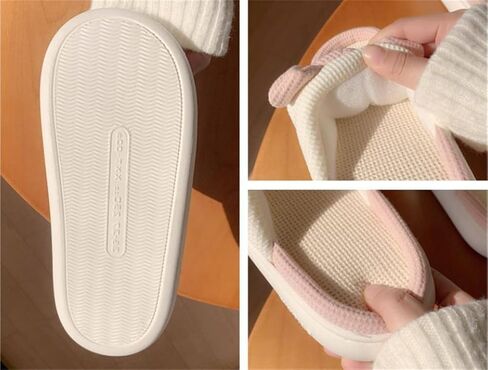 Indoor Slippers, Pigs, Bears Cute Cartoon Slippers Women's Home Slippers Linen Four Seasons Slippers in Saudi Arabia