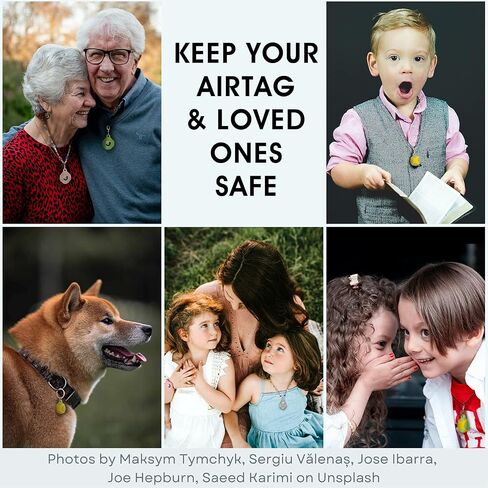 AirTag Necklace Kids- Hidden AirTag Holder for Kids, Air Tag Case | Adjustable Air Tag Necklace for Kids, Adults in Saudi Arabia