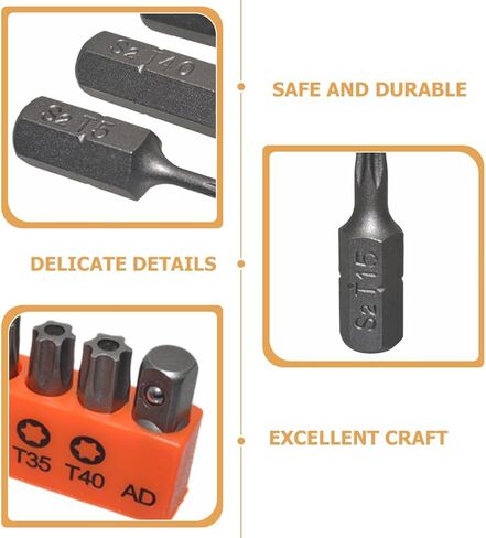ULTECHNOVO Bit Set Security Bit Screwdriver S Alloy Steel Bits Home Repair Tool T15 Screwdriver Electric Screwdriver Bits Star Shape Tools for S2 Alloy Steel in Saudi Arabia