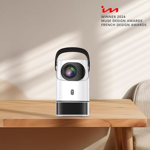 Unitedtime Portable Projector Native 1080p Support 4K with Integrated Stand WiFi and Bluetooth Handheld bracket 12000 Lumens, for Home Theater Support HDMI, USB, PC, TV Box (TS2) in Saudi Arabia