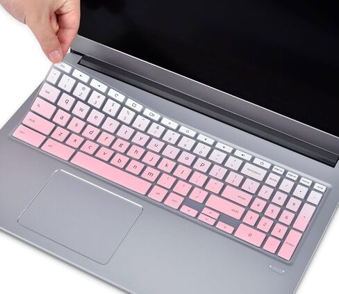 غطاء لوحة المفاتيح لجهاز Acer Chromebook 315 CB315 & Acer Chromebook 715 CB715 15.6 بوصة مع لوحة مفاتيح رقمية، Acer Chromebook 317 CB317 17.3 بوصة واقي لوحة المفاتيح، أسود in Kuwait