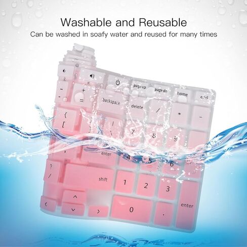 غطاء لوحة المفاتيح لجهاز Acer Chromebook 315 CB315 & Acer Chromebook 715 CB715 15.6 بوصة مع لوحة مفاتيح رقمية، Acer Chromebook 317 CB317 17.3 بوصة واقي لوحة المفاتيح، أسود in Kuwait