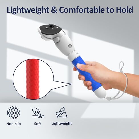 Ambison Handle Attachments for Meta/Oculus Quest 3 Controller Accessories,VR Game Gorilla Tag Long Arms Sticks,Beat Saber Handles Extension Grips in Saudi Arabia