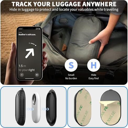 2 Pack Adhesive Case for Samsung Galaxy SmartTag2 with 3M Adhesive Sticker Hidden Full Protective Silicone Case Anti-Lost Scratch Resistant Protective Cover for Smart tag 2 Tracker (Black+Black) in Saudi Arabia