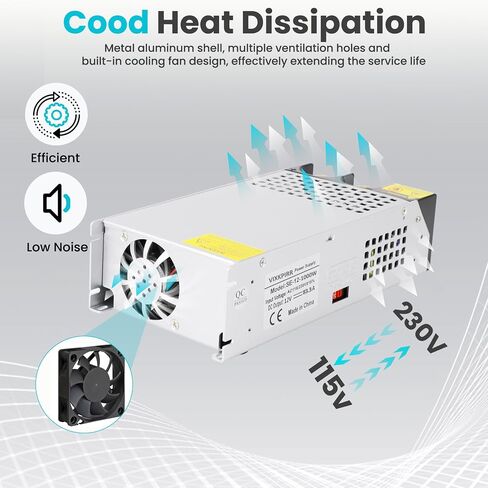 محول إمداد الطاقة DC 12V 83.3A 1000W AC 110/220V إلى DC 12V محول 83amp 1000W محول إمداد الطاقة لشريط LED ضوء CCTV نظام أمان كاميرا CCTV راديو طابعة ثلاثية الأبعاد in Saudi Arabia