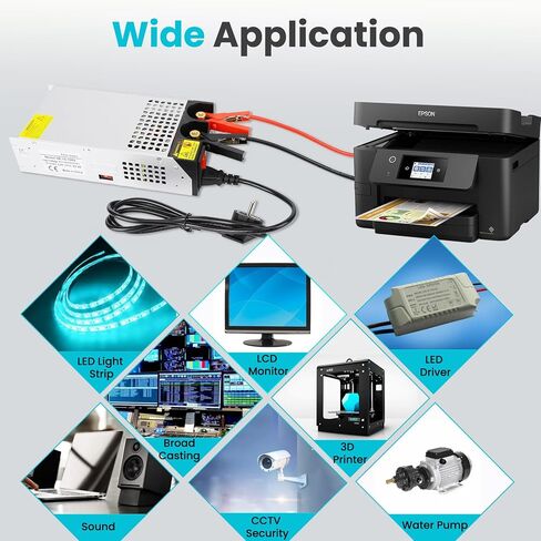 محول إمداد الطاقة DC 12V 83.3A 1000W AC 110/220V إلى DC 12V محول 83amp 1000W محول إمداد الطاقة لشريط LED ضوء CCTV نظام أمان كاميرا CCTV راديو طابعة ثلاثية الأبعاد in Saudi Arabia