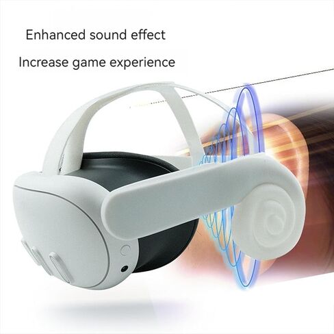 أغطية أذن من السيليكون لسماعات الرأس Meta Quest 3 VR لتحسين صوت سماعة الرأس، غطاء تمديد سماعة الرأس Quest 3 Accessories (أبيض، زوج واحد) in Saudi Arabia