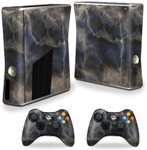MightySkins Skin Compatible with Xbox 360 S Console - Stormy Marble | Protective, Durable, and Unique Vinyl Decal wrap Cover | Easy to Apply, Remove, and Change Styles | Made in The USA in Saudi Arabia
