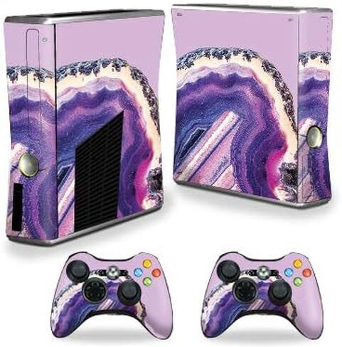 MightySkins Skin Compatible with Xbox 360 S Console - Stormy Marble | Protective, Durable, and Unique Vinyl Decal wrap Cover | Easy to Apply, Remove, and Change Styles | Made in The USA in Saudi Arabia