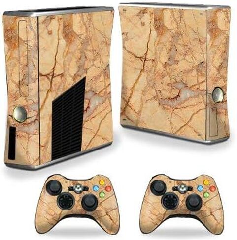 MightySkins Skin Compatible with Xbox 360 S Console - Stormy Marble | Protective, Durable, and Unique Vinyl Decal wrap Cover | Easy to Apply, Remove, and Change Styles | Made in The USA in Saudi Arabia