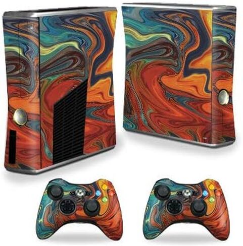 MightySkins Skin Compatible with Xbox 360 S Console - Stormy Marble | Protective, Durable, and Unique Vinyl Decal wrap Cover | Easy to Apply, Remove, and Change Styles | Made in The USA in Saudi Arabia