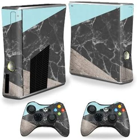MightySkins Skin Compatible with Xbox 360 S Console - Stormy Marble | Protective, Durable, and Unique Vinyl Decal wrap Cover | Easy to Apply, Remove, and Change Styles | Made in The USA in Saudi Arabia