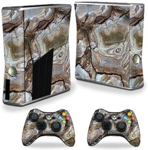 MightySkins Skin Compatible with Xbox 360 S Console - Stormy Marble | Protective, Durable, and Unique Vinyl Decal wrap Cover | Easy to Apply, Remove, and Change Styles | Made in The USA in Saudi Arabia