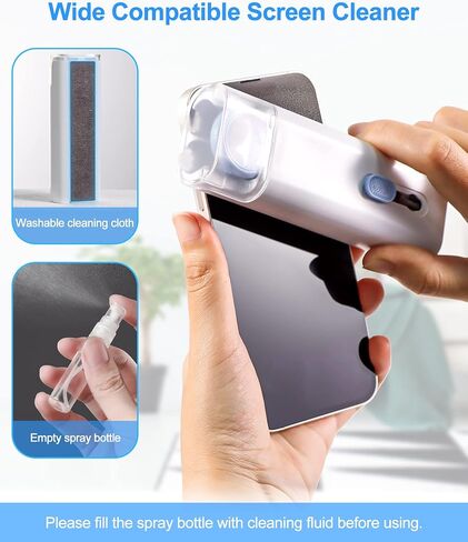 8-in-1 Electronic Cleaner Kit, BoYata Portable Cleaning Tools with Air Blower, Keyboard Cleaning Kit, Earbud Cleaner Kit, Screen Cleaner for Laptop/Keyboard/Computer/Earphone/Tablet/Airpod (NO LIQUID) in Kuwait