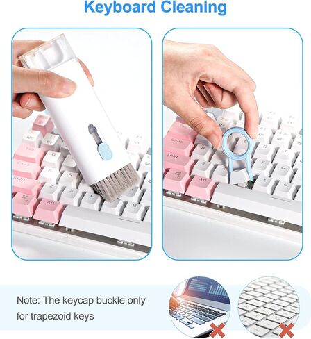 8-in-1 Electronic Cleaner Kit, BoYata Portable Cleaning Tools with Air Blower, Keyboard Cleaning Kit, Earbud Cleaner Kit, Screen Cleaner for Laptop/Keyboard/Computer/Earphone/Tablet/Airpod (NO LIQUID) in Kuwait