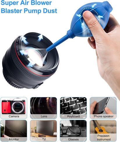 8-in-1 Electronic Cleaner Kit, BoYata Portable Cleaning Tools with Air Blower, Keyboard Cleaning Kit, Earbud Cleaner Kit, Screen Cleaner for Laptop/Keyboard/Computer/Earphone/Tablet/Airpod (NO LIQUID) in Kuwait