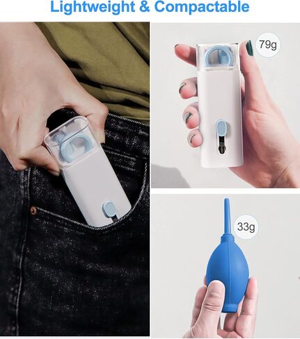 8-in-1 Electronic Cleaner Kit, BoYata Portable Cleaning Tools with Air Blower, Keyboard Cleaning Kit, Earbud Cleaner Kit, Screen Cleaner for Laptop/Keyboard/Computer/Earphone/Tablet/Airpod (NO LIQUID) in Kuwait