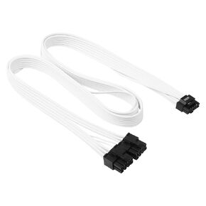 PCIE 5.0 Cable for EVGA, 16AWG 27'' Male Dual 8 Pin to 12+4 Pin 12VHPWR PCIE Cable for EVGA Power Supply (90° Black)