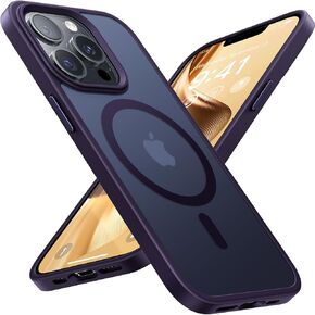 Magnetic for iPhone 16 Pro Max Case Compatible with MagSafe, [16FT Drop Protection] Shockproof 16 ProMax Phone Case for MagSafe Wallet Sleeve, Magnetic Car Holder, Magnetic Charger, Black