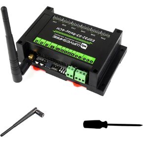 Industrial ESP32-S3 6-Channel WiFi Relay Module, Supports WiFi/Bluetooth / RS485 Remote Control/Pico HAT, Built-in Power Isolation and Optocoupler Isolation Protection, with Rail-Mount Case