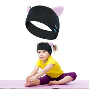 Kids Headphones True Wireless Headband Adjustable,Wireless Sports Headphones for Kids with Ultra-Thin HD Stereo Speakers for Boys,Girls,Sleeping,School,Air travel,Smartphones,Tablet