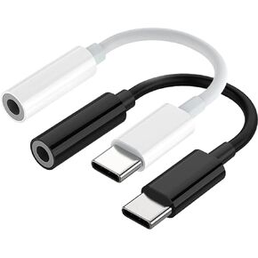 Wired Earbuds Cables 3.5mm Jack to Type C Cables Only 2-Pack (3.5mm Jack to Type C, Cables Only)