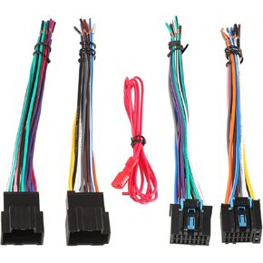 RED WOLF Car Radio Wire Harness Compatible with 2006-2013 Chevy GMC Sierra Savana Buick for Aftermarket Stereo Wiring Male + Female Connector Plug Kit