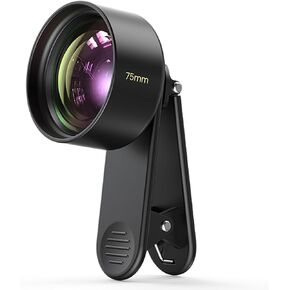 75mm Macro Lens for iPhone, Pixel, Samsung Galaxy, OnePlus, Huawei, and Other Phones, Phone Camera Lens Macro Lens Attachment for iPhone, Universal Clip Included