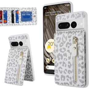 Jaorty for Google Pixel 7 Phone Case with Card Holder,Pixel 7 Case Wallet for Women Men, PU Leather Zipper Wallet Case,6.3",Black in Kuwait