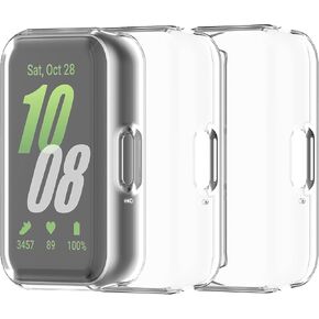 Screen Protector Compatible with Samsung Galaxy Fit 3 SM-R390 Cases (Not for Galaxy Fit2/Galaxy Fit) Smartwatch Case Screen Protectors Intended for Samsung Galaxy Fit 3 (Black 3)