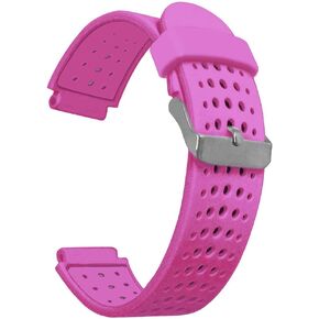 Compatible with Garmin Forerunner 735XT Band Silicone, 16mm Soft Breathable Silicone Band Sport Wristband Replacement Band for Garmin Forerunner 220/230/235/620/630/735/Approach S20/S5/S6