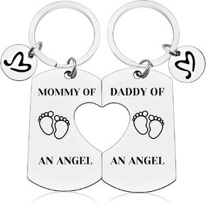 Vadaka Loss of Baby Memorial Gifts Memorial Keepsake Keychain Gift for Infant Child Loss Sympathy Gifts for Parents Pregnancy Loss Gifts Loss Memorial Keyring Remembrance Gift for Child Baby Loss