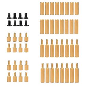 Geekworm PCB M2.5 Brass Standoffs Spacers Screws Pack for Raspberry Pi 5 & PCIe to M2 HAT NVMe SSD Board