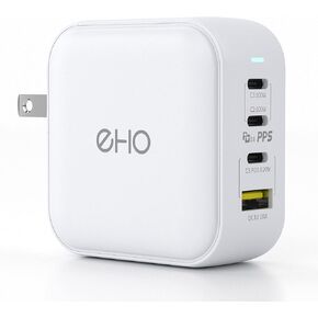 USB C Wall Charger, 100W PD 3.0 PPS 4-Port GaN III Fast Charger Type C Charging Station Foldable Power Adapter Travel Charger Block Compatible w/MacBook, Laptop, iPad, iPhone, Samsung and More-White in Kuwait