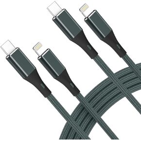 [Apple MFi Certified] USB C to Lightning Cable 2Pack 10FT,iPhone Fast Charger Cable USB-C Power Delivery Charging Cord for iPhone 13/12/12 PRO Max/12 Mini/11/11PRO/XS/Max/XR/X/8/8Plus