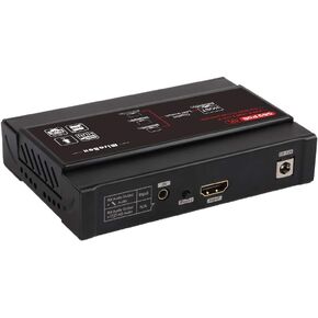 Basicolor 4K HDMI USB KVM Extender TCP/IP Over Single Cat6/Cat7 Up to 328ft.(100m), 4K 30Hz KVM Webcam Extender Lossless No-Delay A/V with USB 2.0 Port*4 Multi-Receiver(ONLY RX)