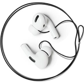 New Version of Anti-Lost Strap for Wireless in-Ear Earbuds (Black) (Airpods Pro 1st & 2nd, Sony, Beats, Samsung, Bose) (not for Airpods 2nd & 3rd)