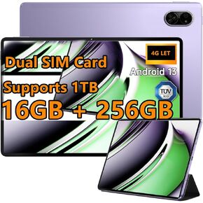 Android Tablet 10.1" inch, 4G LTE Dual SIM, 16GB RAM,256GB Storage,Supports Extend 1TB, IPS Touchscreen,Dual Camera, WiFi/WLAN/Bluetooth/GPS,TYD-109pro
