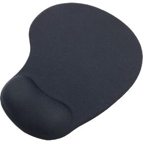 Memory Foam Mouse Pad with Gel Wrist Rest,Comfortable Mouse Mat for Laptop Computer Desktop,Non-Slip Rubber Base Design,Black