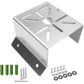CCTV Security Camera Corner Mount Bracket, Stainless Steel Wall Corner Adapter Mount Bracket for Universal PTZ Security Camera Mounting Surveillance System
