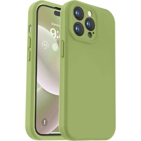 حافظة مصممة لهاتف iPhone 14 Pro Max، سيليكون ممتاز مع [حماية الكاميرا] [بطانة من الألياف الدقيقة المضادة للخدش] حافظة هاتف مقاومة للصدمات لهاتف iPhone 14 Pro Max 6.7 بوصة - ماتشا in Kuwait