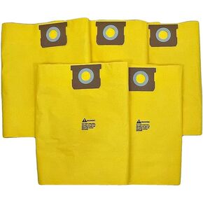 Replacement Type H High Efficiency Vacuum Bags Compatible With Shop Vac 15-22 Gallon - 5 Pack