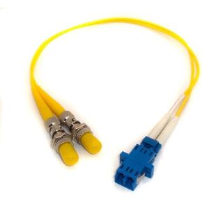 1ft Fiber Optic Adapter Cable LC (Female) to ST (Female) Singlemode 9/125 Duplex