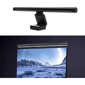 شريط ضوء الشاشة، مصباح شاشة كمبيوتر USB، شريط ضوء شاشة العناية بالعين، قابل للتعديل 5 درجات حرارة ألوان، تعتيم بدون خطوات، مصباح مكتبي بدون وهج للشاشة، لعبة المكتب المنزلي (300SA)