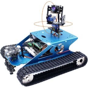 Yahboom AI Robot Kit Tank Chassis for Raspberry Pi 4B Camera Starter Kit Python Programmable Electronic Science Project DIY Smart Car Robotics for 16+