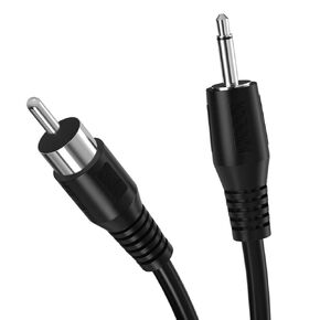 3.5mm to RCA Cable,RCA Male to Aux Audio Adapter,RCA Male to 3.5mm Mono Male 1/8 inch Monaural Plug Jack Connector Converter,Mono Male Plug to RCA Male Audio Cable Auxiliary Cord for Speaker