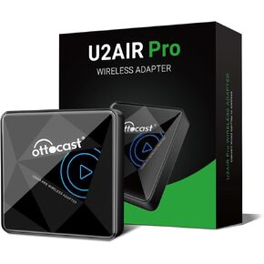 Ottocast Wireless CarPlay Adapter 2024 U2-AIR Pro Apple CarPlay Wireless Adapter Convert CarPlay Wired to Wireless, Mini CarPlay Dongle Plug and Play for iPhone iOS10 or above & OEM Wired CarPlay Cars