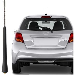 هوائي 9 بوصة لسيارة Toyota Yaris (2007-2018)، هوائي Toyota Yaris، هوائي مطاطي مرن بديل لسيارة Toyota Yaris 2007 2008 2009 2010 2011 2012 2013 2014 2015 2016 2017 2018، أسود