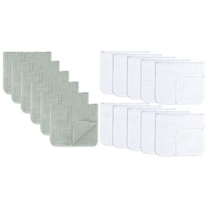 Comfy Cubs Muslin Burp Cloths Large 100% Cotton Bundled